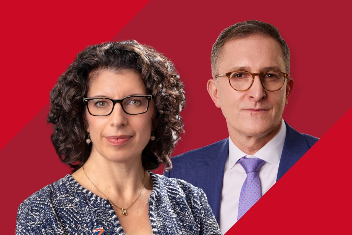 Headshots of deans Megan Ranney and Andrea Baccarelli