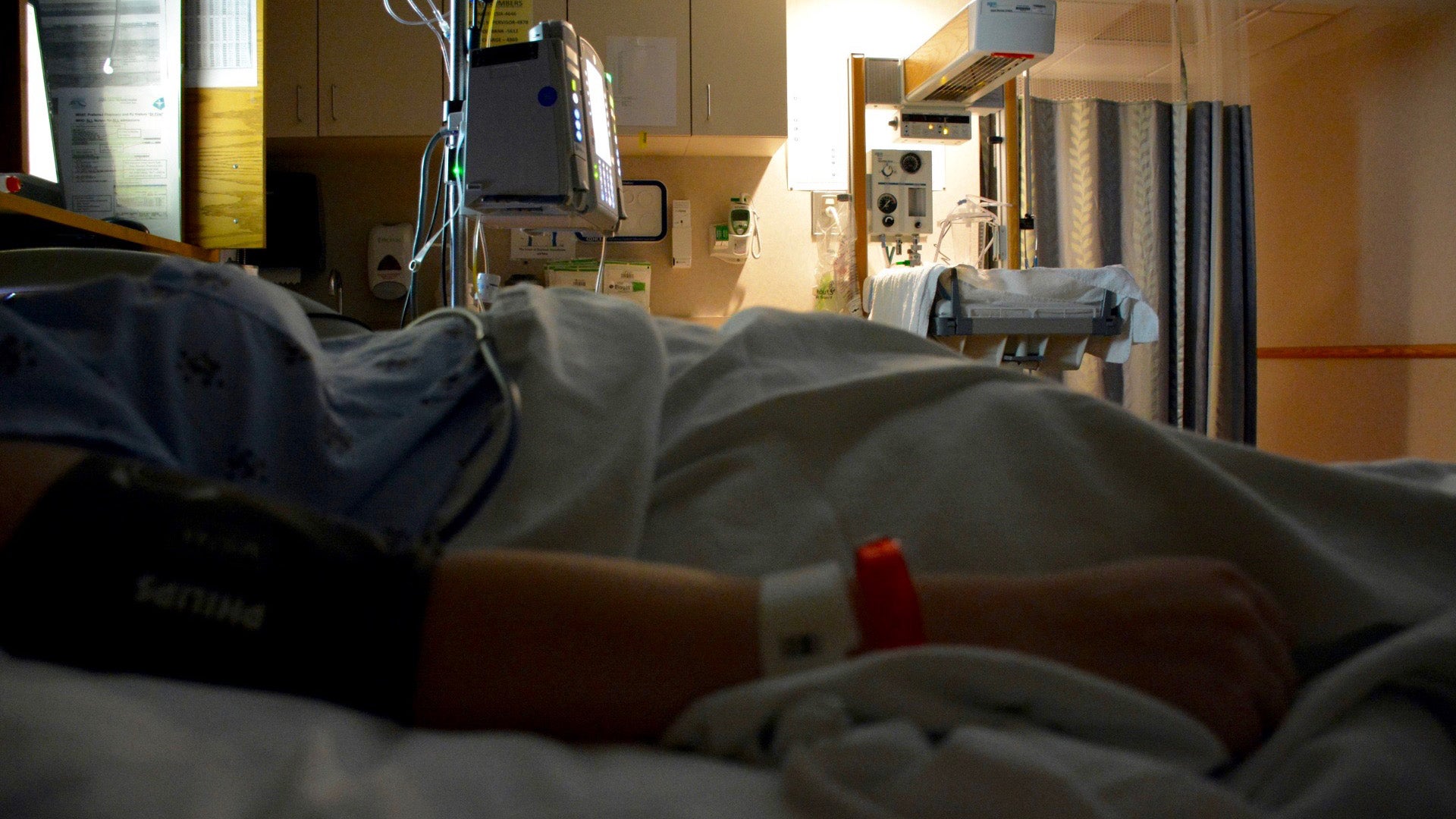 patient in hospital room