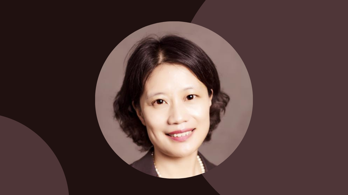 Brown visual with headshot of Dr. Fang Fang Zhang