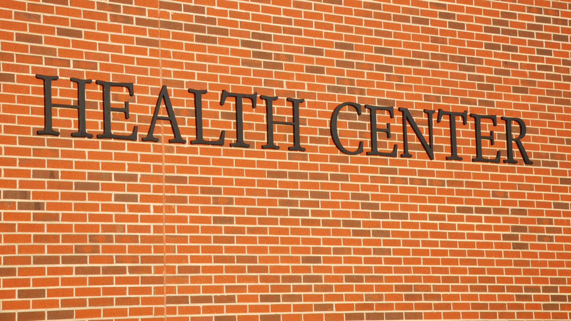 Health center sign