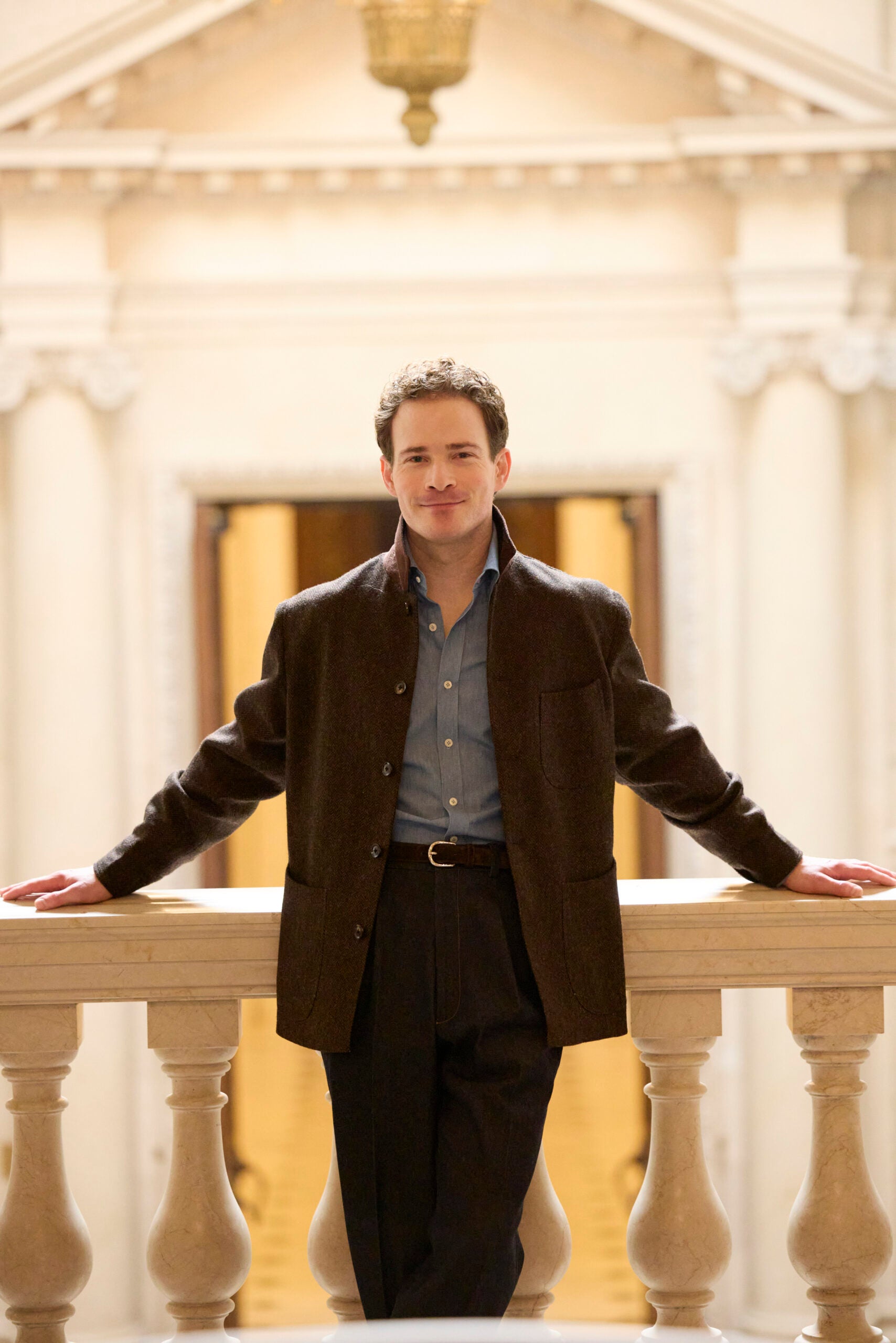 Matlin Gilman. Photographed at the Weidner Library, Cambridge, MA, on November 14, 2025. By Kent Dayton.