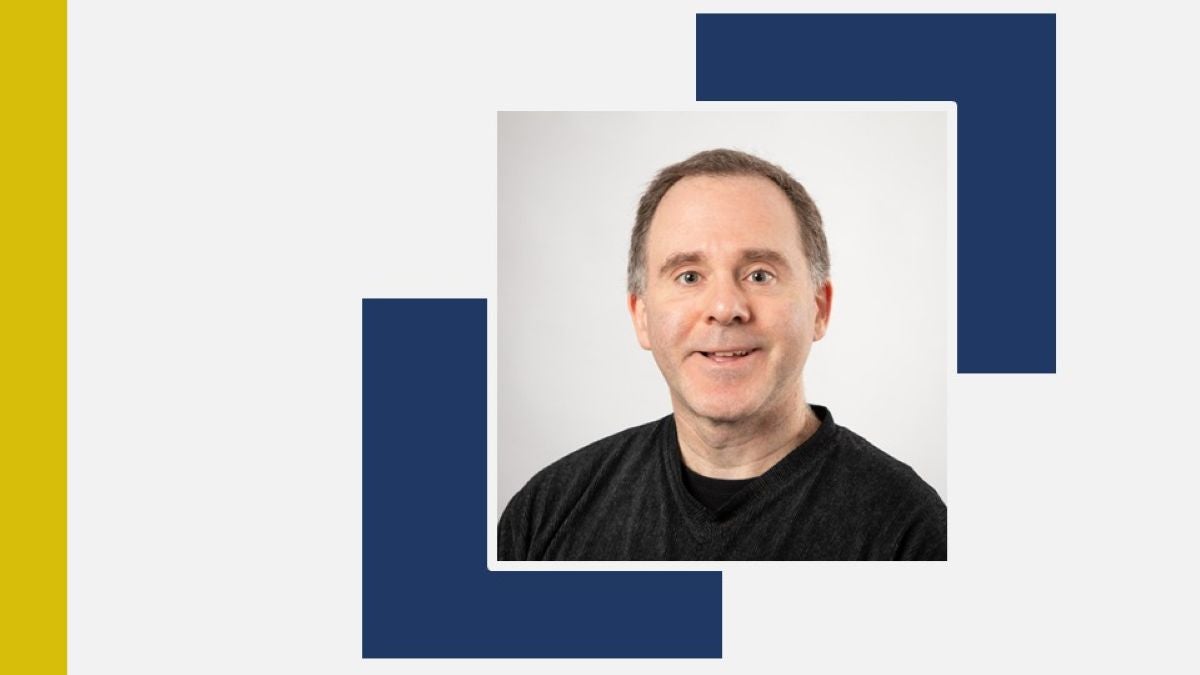 Headshot of Christopher Jackson against decorative background