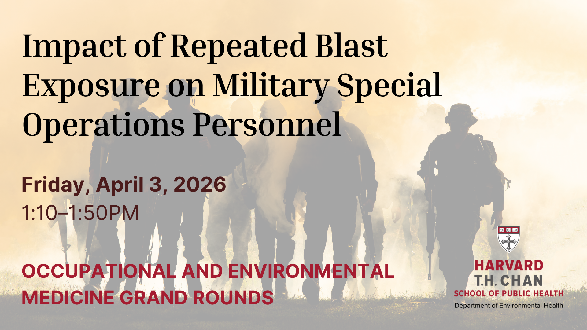 Impact of Repeated Blast Exposure on Military Special Operations Personnel