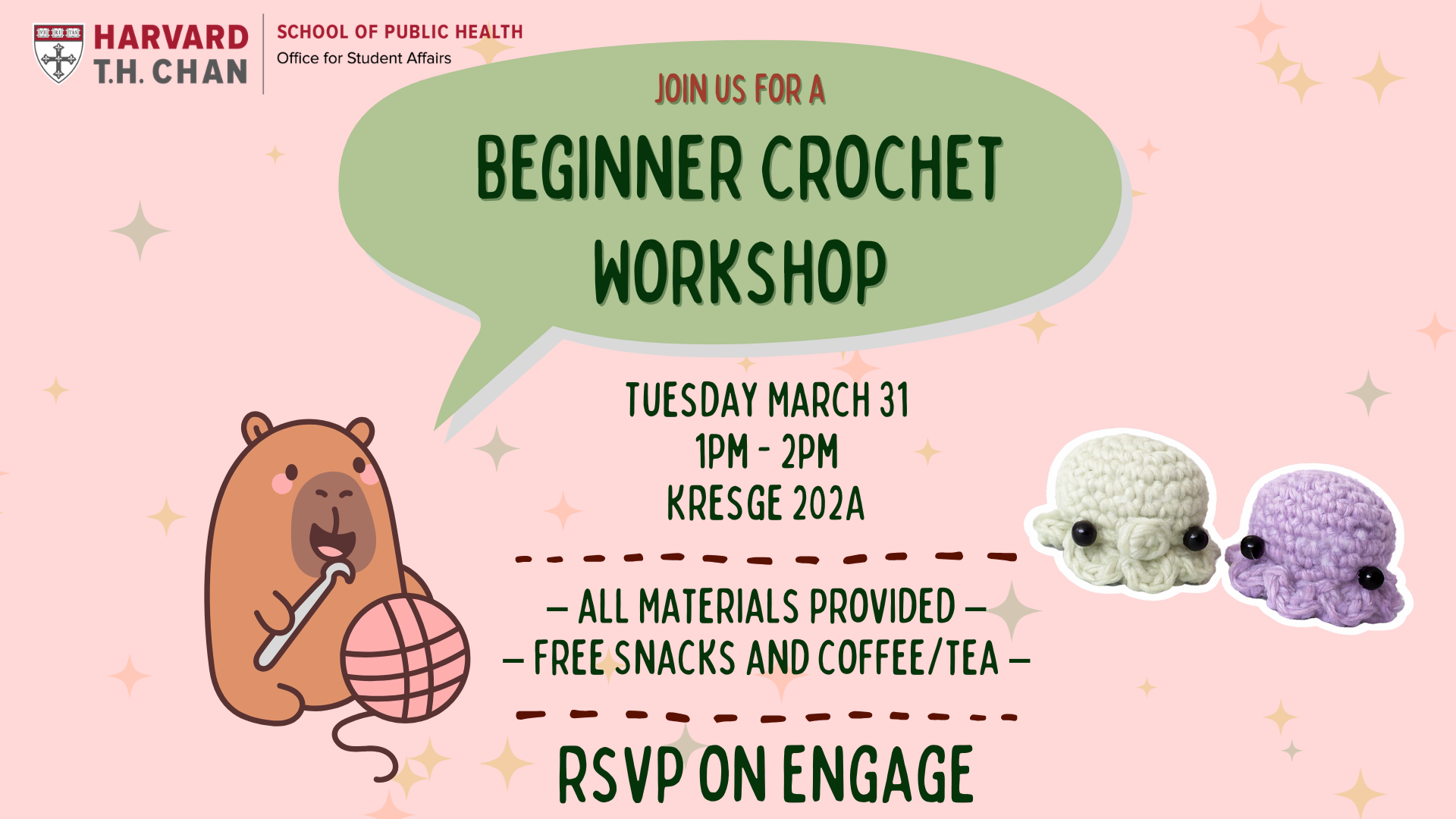 Join us for a beginner crochet workshop