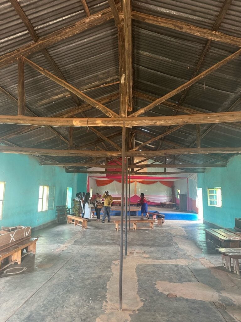 The church in Kamonyi District where community healing circles are held