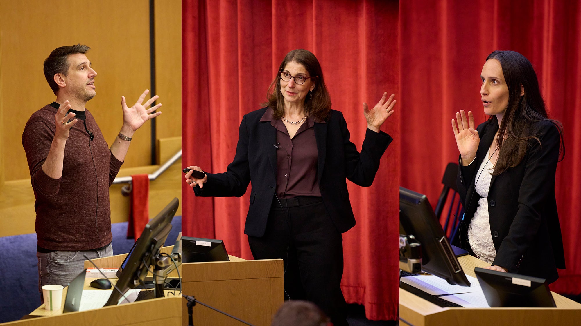 From left: William Mair, Laura Kubzansky, Courtney Peterson