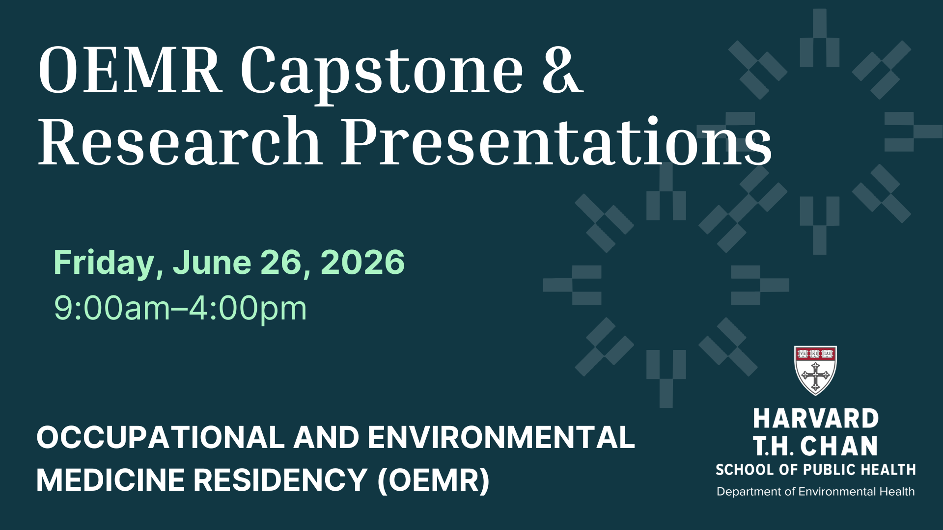 OEMR Capstone & Research Presentations