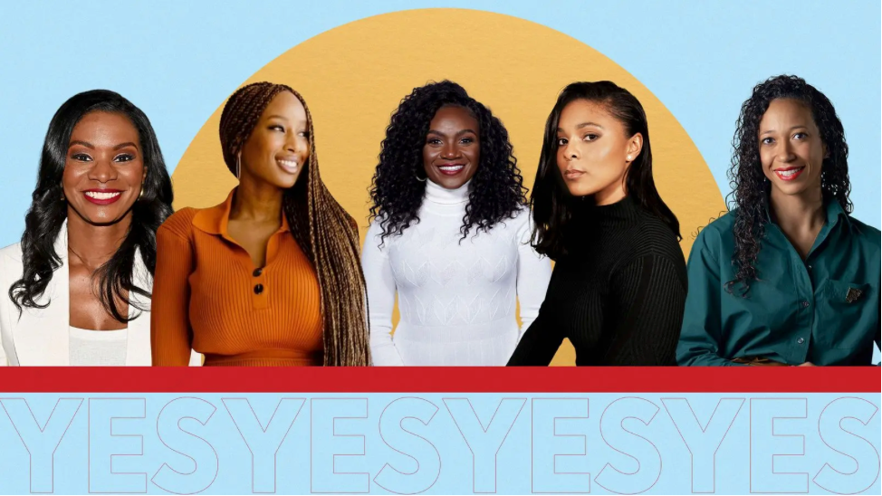 Kizzmekia Corbett, center, among five black women innovators featured on Shonda Rhimes website "shondalandmedia.com"