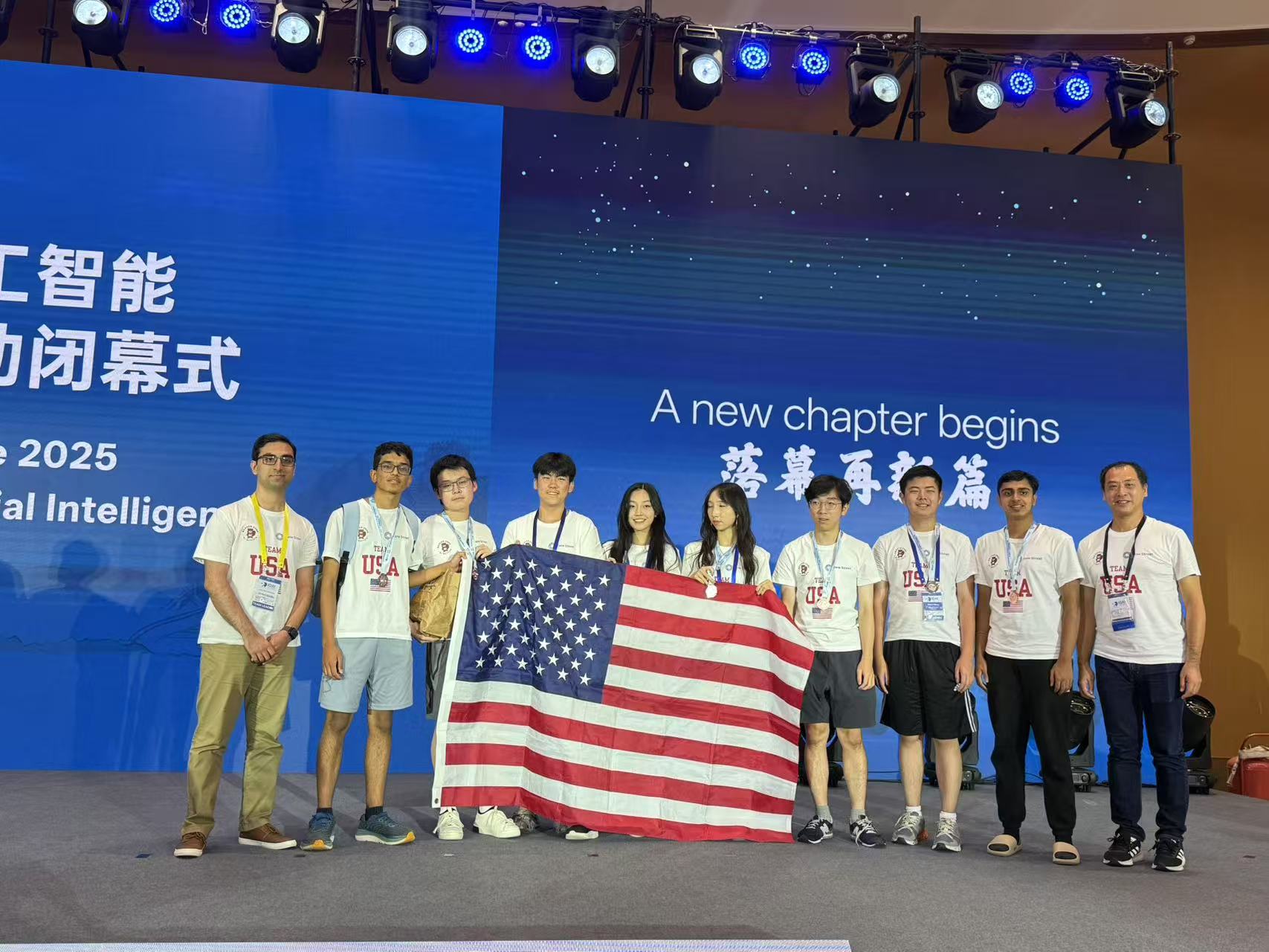 Mohammad Haddadnia coaches the USA team in the AI Olympiad