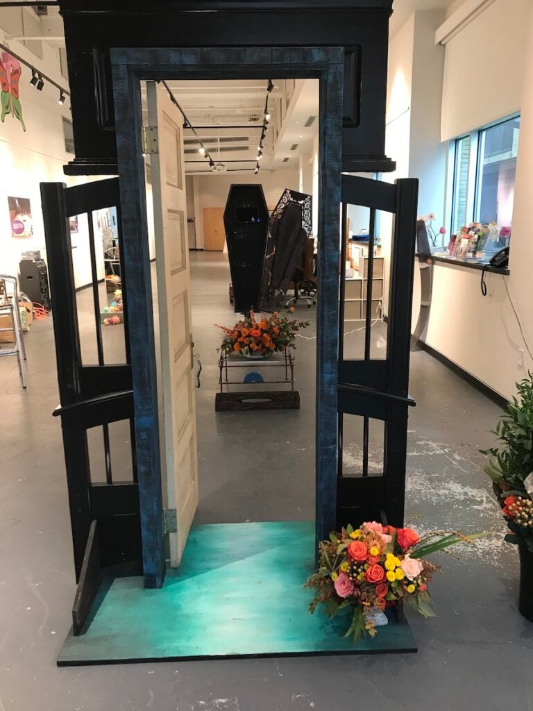 COVID-themed multimedia installation