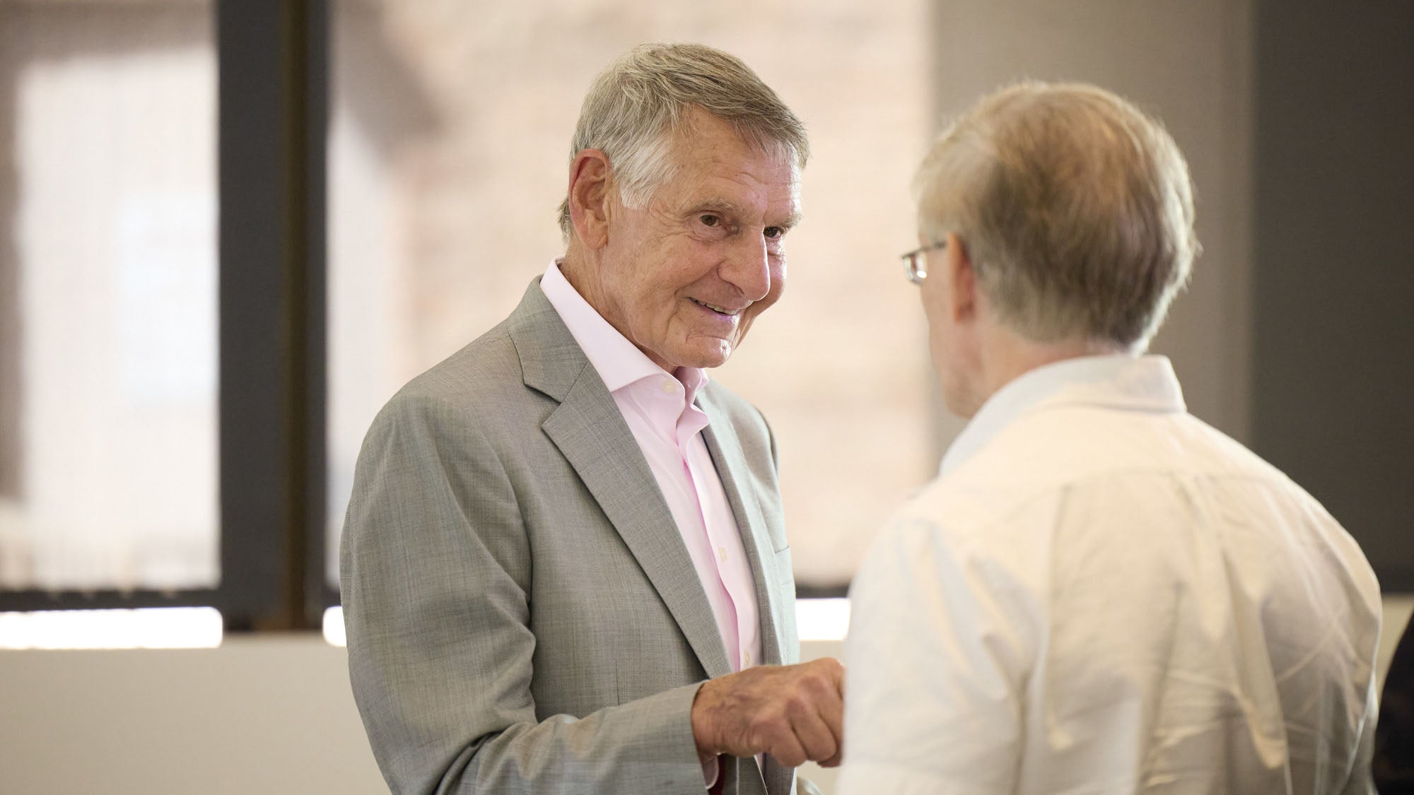 Two men having a conversation