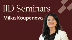 IID Seminars - Milka Koupenova