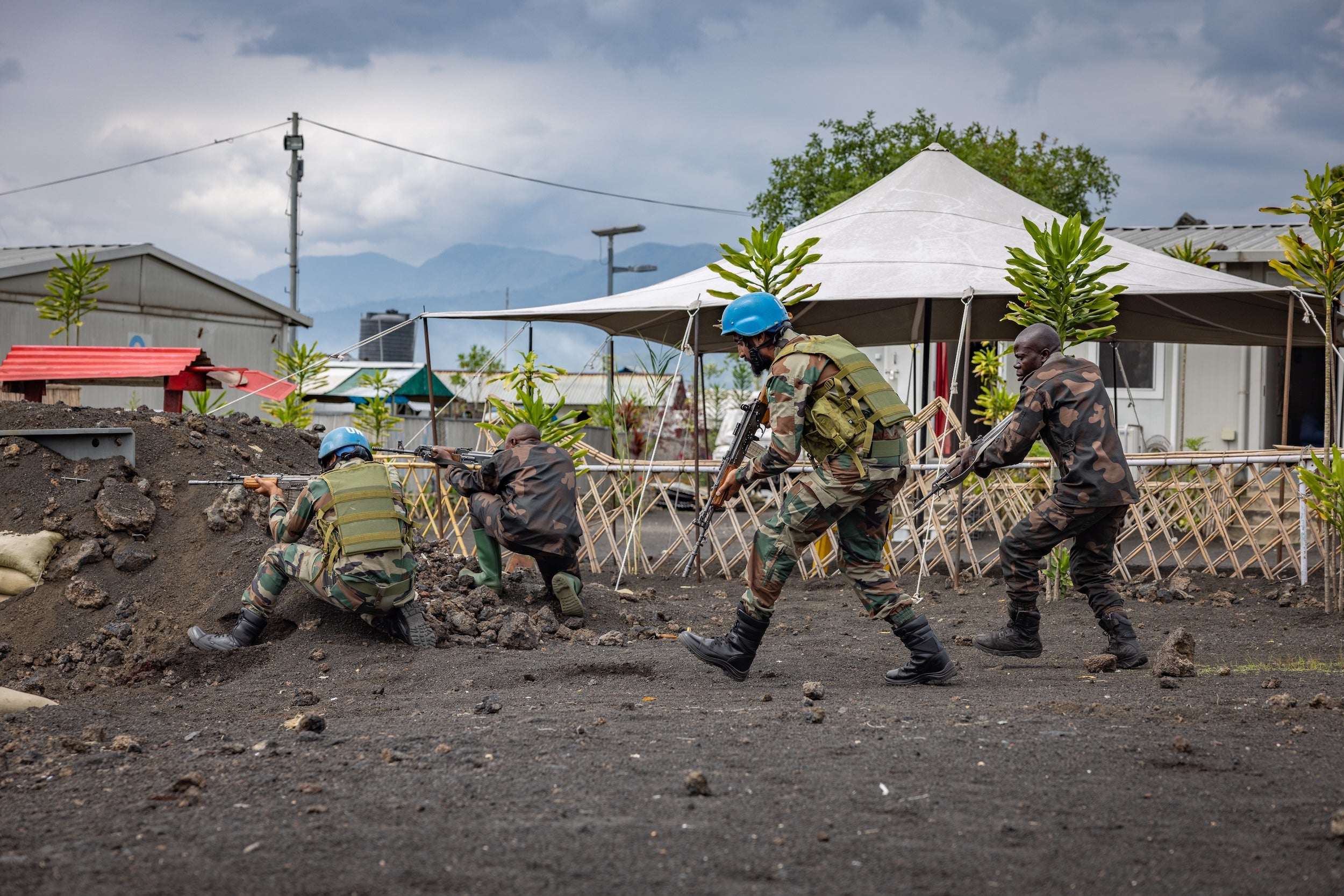 17 December 2024 – North Kivu, D.R. Congo - MONUSCO’s Indian Rapid Deployment Battalion conducted a series of strategic training exercises around their base in Sake.