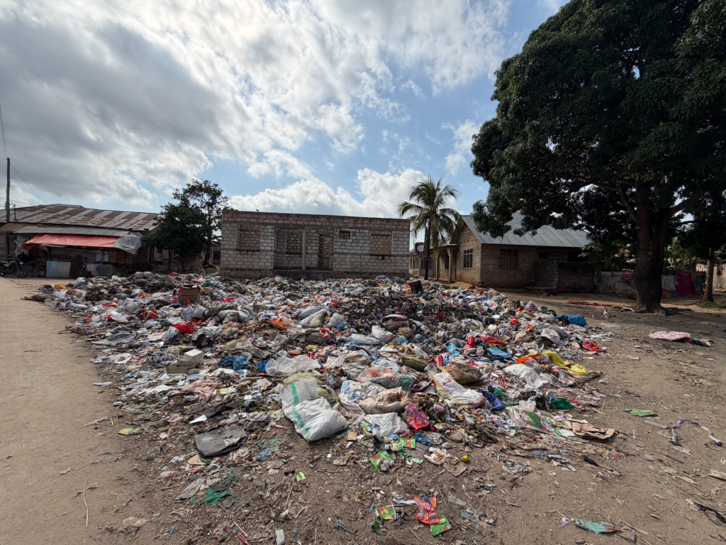 Waste collection site in Zanzibar municipality A’s village of Mtoni Chem-Chem. Photo: Farwa Akbari.