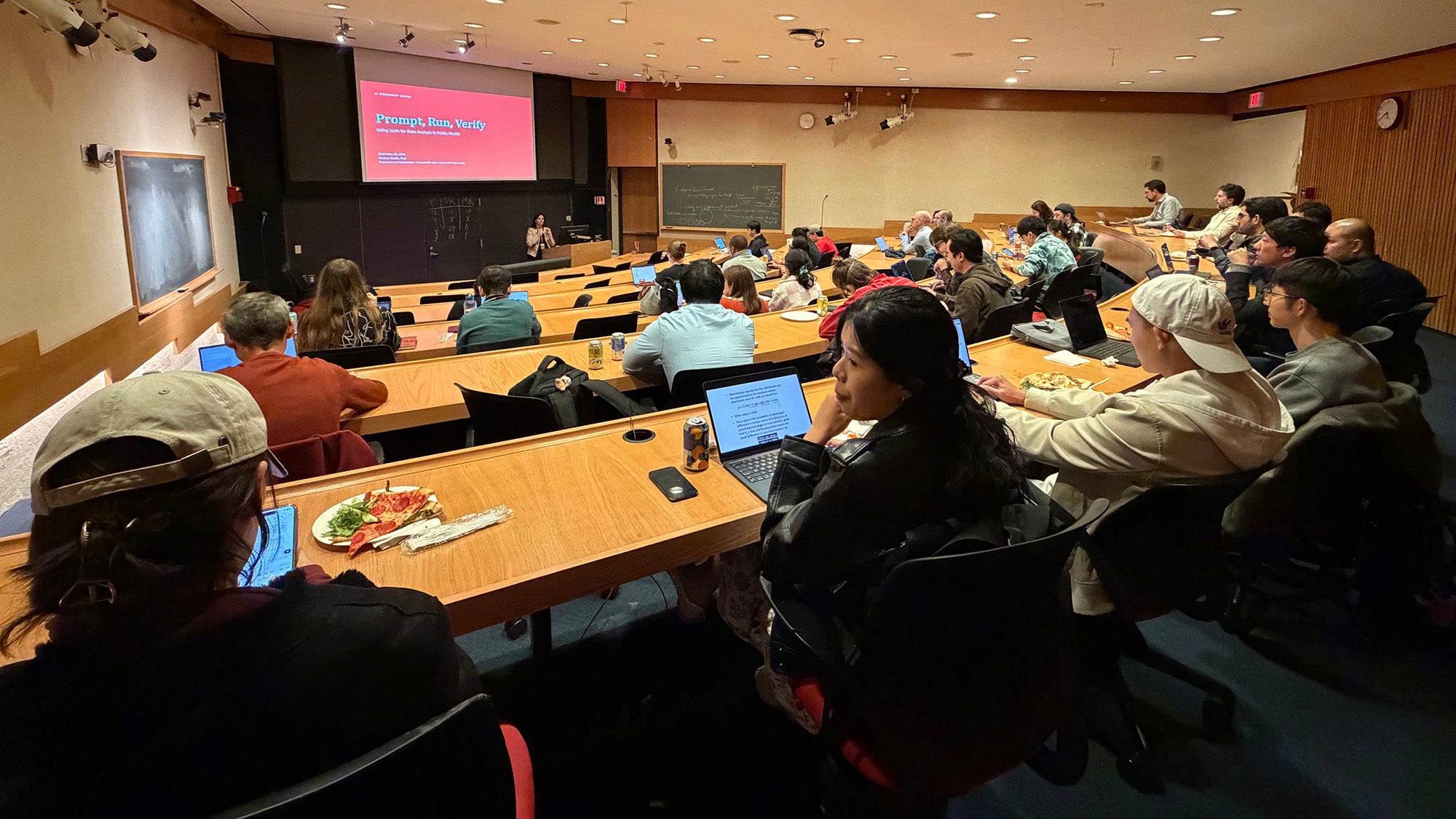 Heather Mattie presents at the AI series. Photo courtesy Jennifer Betancourt