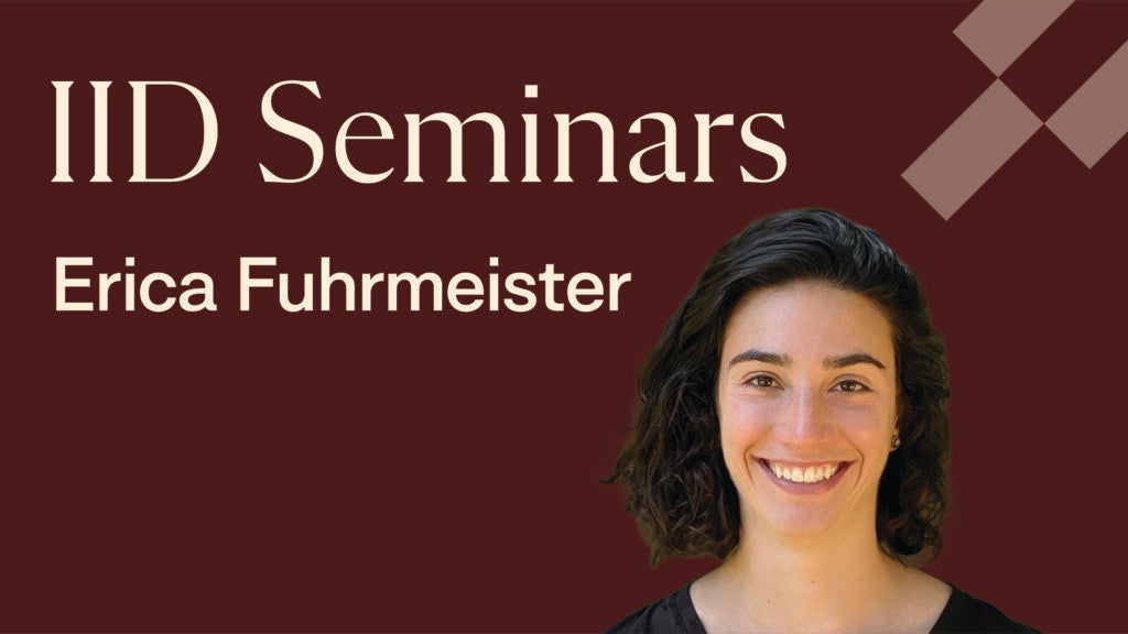 Decorative - IID Seminars - Erica Fuhrmeister