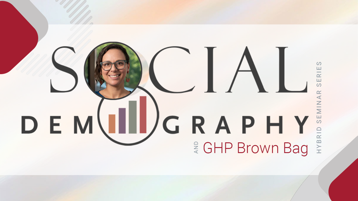 SDS logo and GHP logo and headshot of speaker